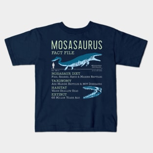 Mosasaurus Facts Kids T-Shirt